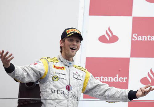 Romain Grosjean GP 2 RaceXpress 500
